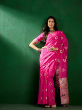 Womens Fashion Ethnic Pink Color Sarees-MLSHWSA1315PNK0ONE